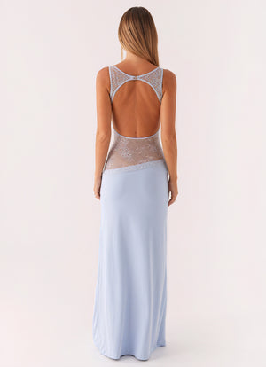 Damen Maxikleid – Ärmellos mit Spitzenpanel, Elegant, Abendkleid-83478-9f80e326-dc9a-40d3-bf74-1e7a346d6175