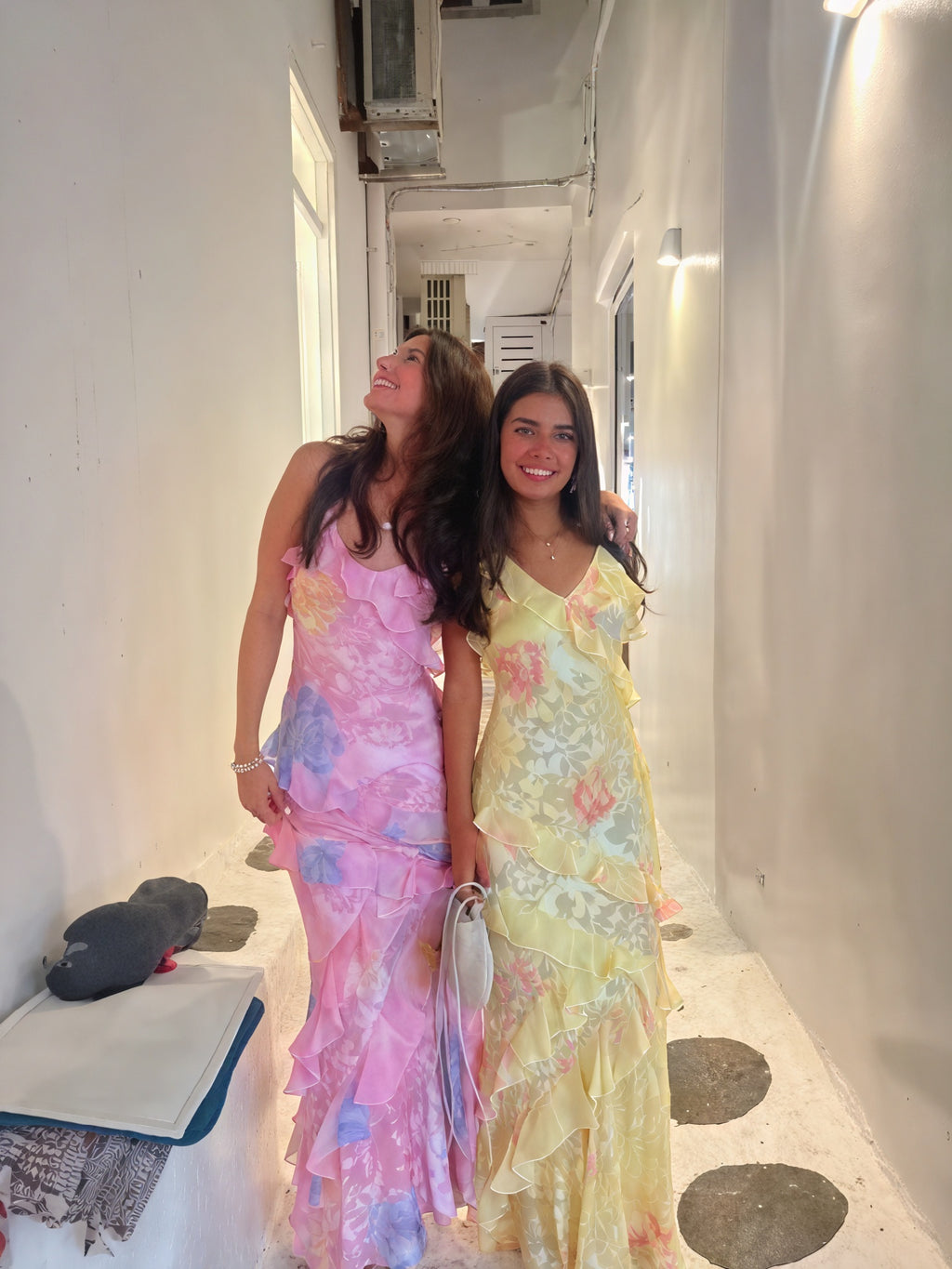 Damen Kleid – Blumenmuster, Spaghettiträger, Rüschen, ärmellos-83560-c8ecf06b-9984-4b18-8b42-bdc5dd1ac79d