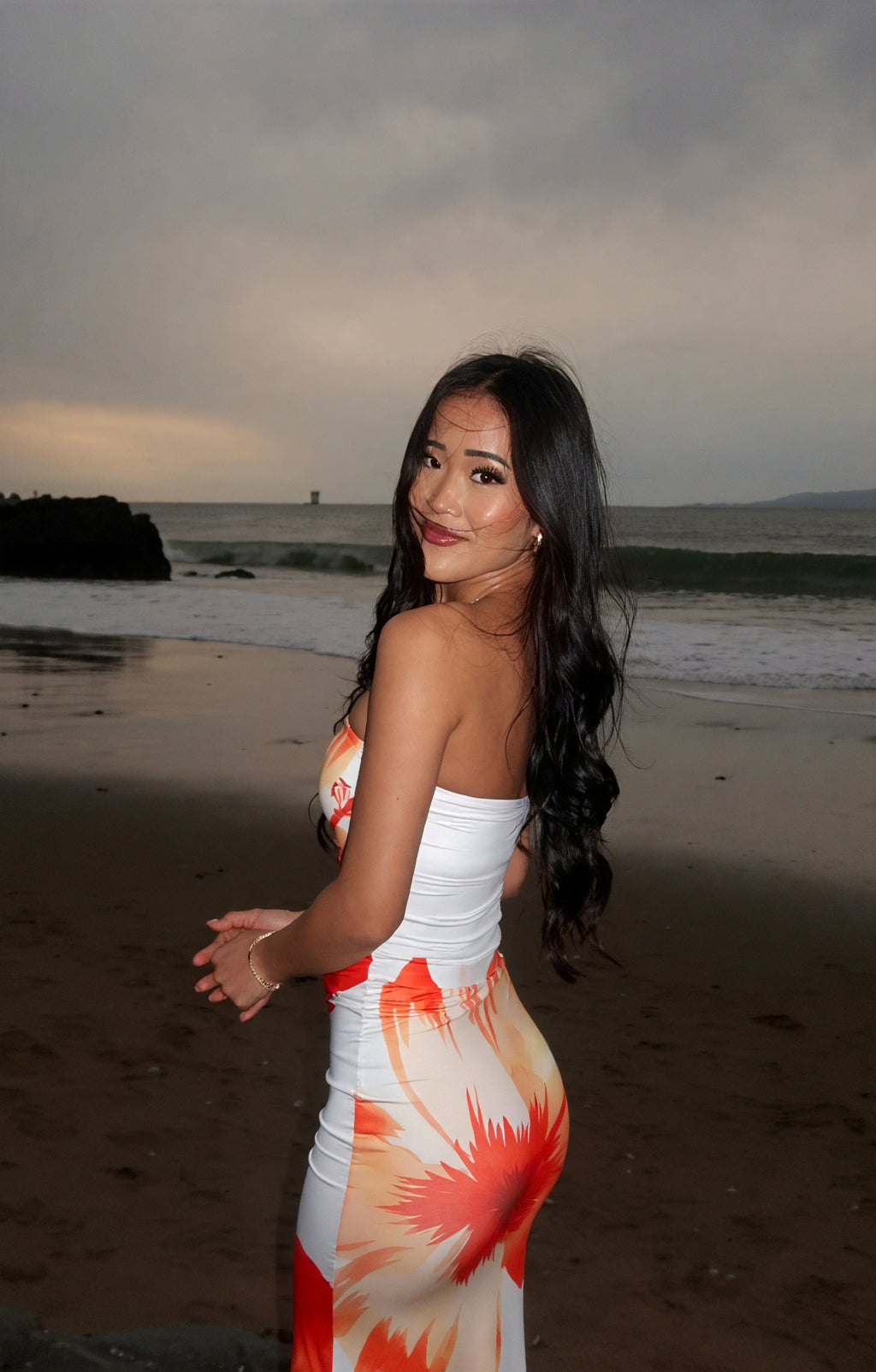 Damen Kleid – Trägerloses Bodycon Blumenmuster-83576-10677751-8a41-429b-a1ef-a168c9c1ec17