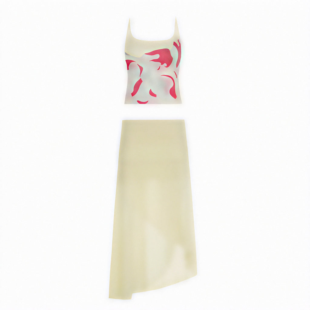 Damen Kleid mit Blumenprint, Spaghettiträgern, gerafftem Rock, asymmetrischem Saum-83580-5fa0c415-5503-4771-85d4-697d37d229a9