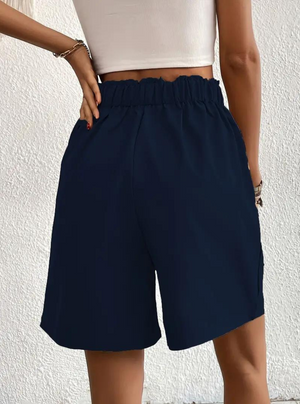 Damen Shorts – Hochtailliert, Bundfalten, mit Taschen-82558-8369a4ca-1d25-4307-b8d2-4fe877935813
