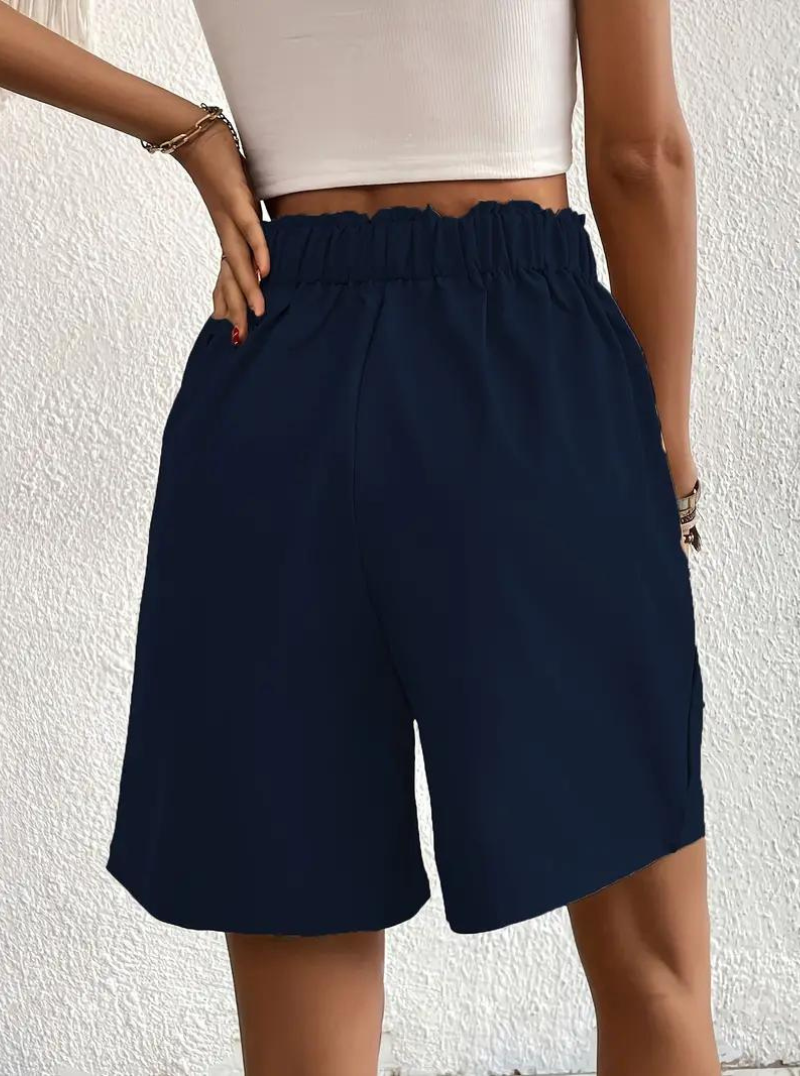 Damen Shorts – Hochtailliert, Bundfalten, mit Taschen-82558-8369a4ca-1d25-4307-b8d2-4fe877935813