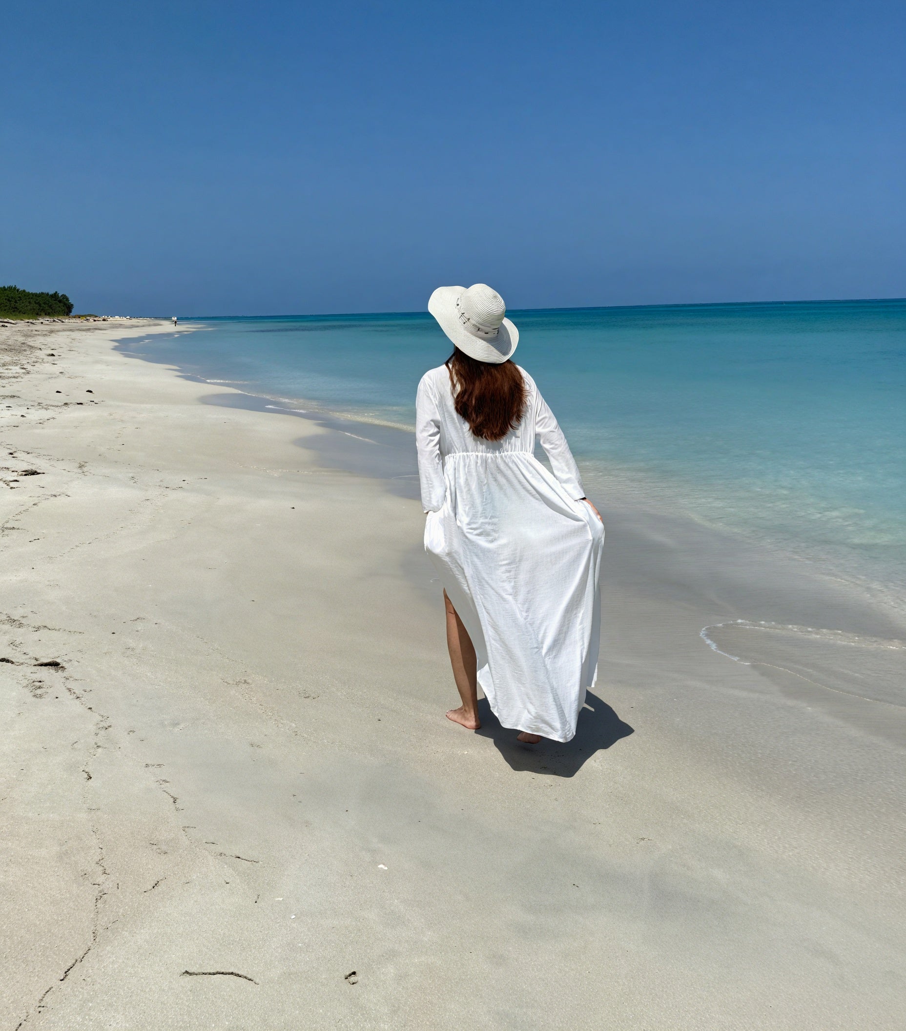 Damen Maxi-Kleid – V-Ausschnitt, Lange Ärmel, Bindegürtel, Fließend-83779-21f97629-f229-41a5-a31f-9cfc3cdb863b