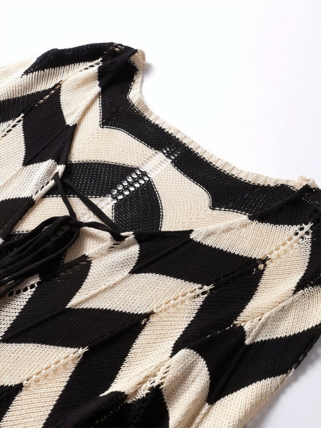 Damen Strickkleid – Chevron Muster, Langarm-83785-1f66fb26-1f63-4b3a-ade9-f6b36807cc72