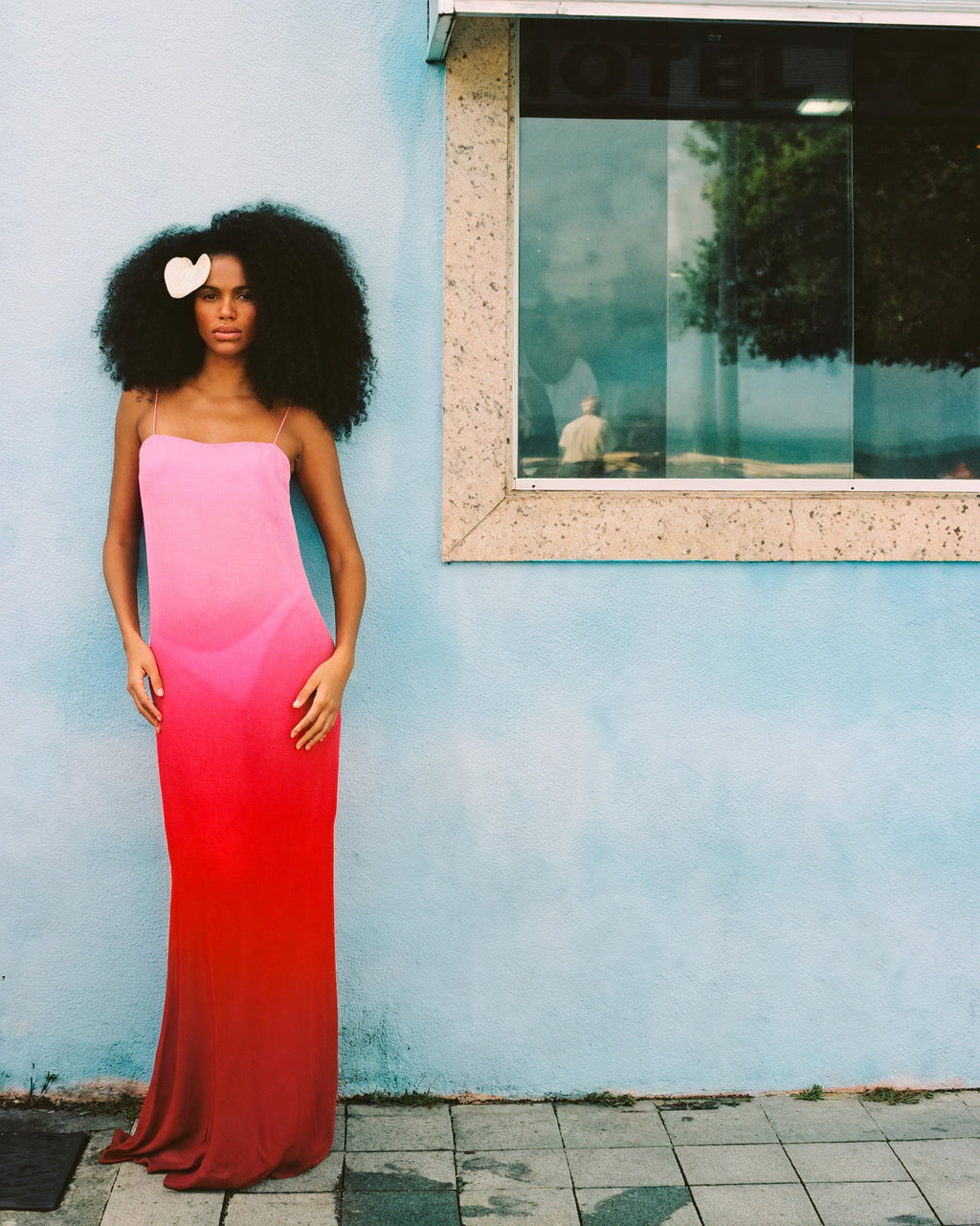 Damen Maxi-Kleid – Ärmellos, Spaghettiträger, Ombre-Farbverlauf, Elegant-83812-9c324957-8069-4a48-bb7b-5182fc8448ba