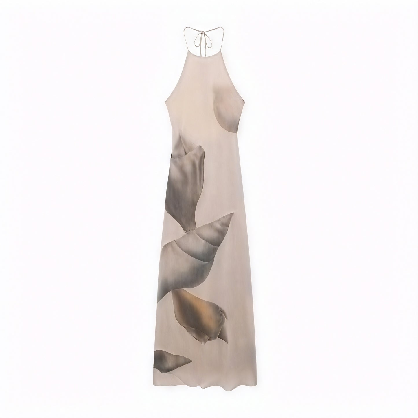 Damen Maxikleid – Halterneck, Einzigartiger Print, Strukturiert, Leichtes Material-83816-c6fd10d8-1d1c-4919-aebf-cd88767b6090