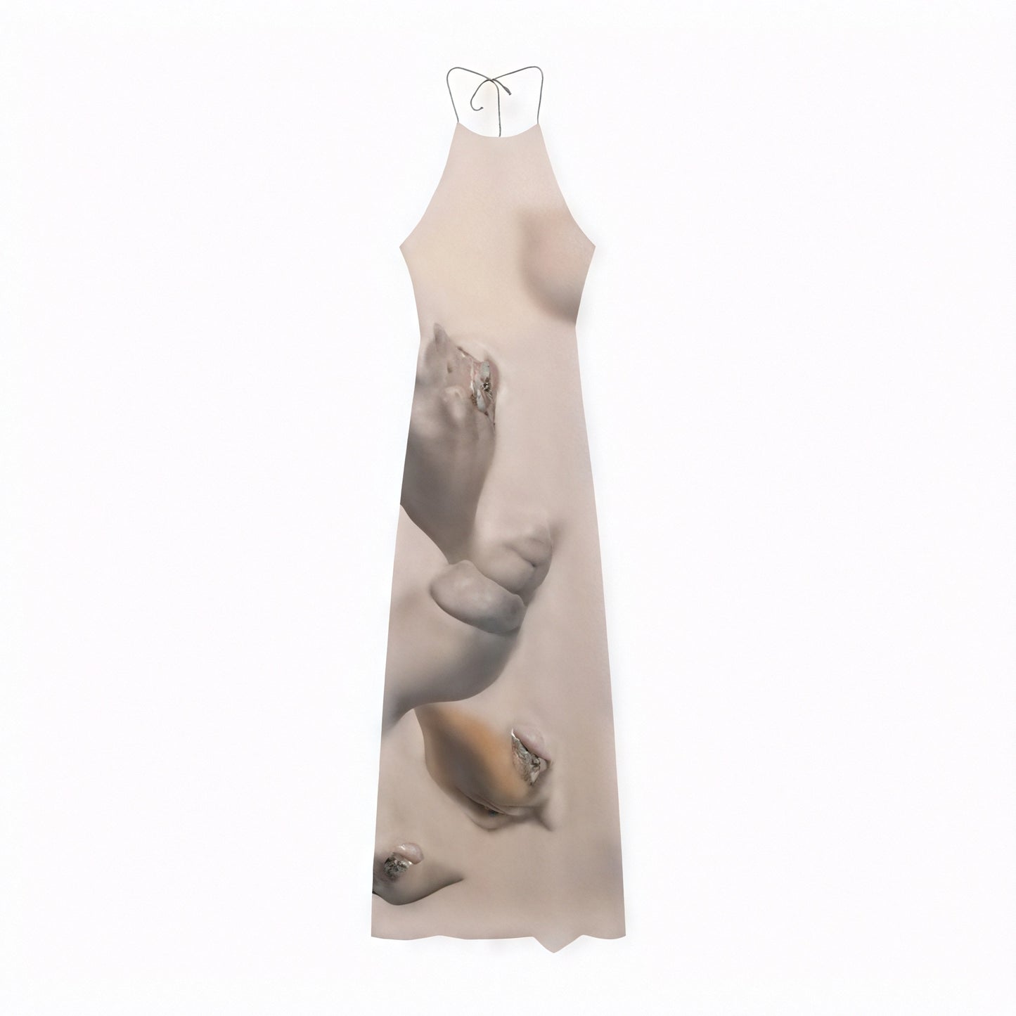 Damen Maxikleid – Halterneck, Einzigartiger Print, Strukturiert, Leichtes Material-83816-2245765d-8d8f-4d4e-a3d0-03e36bb86a75