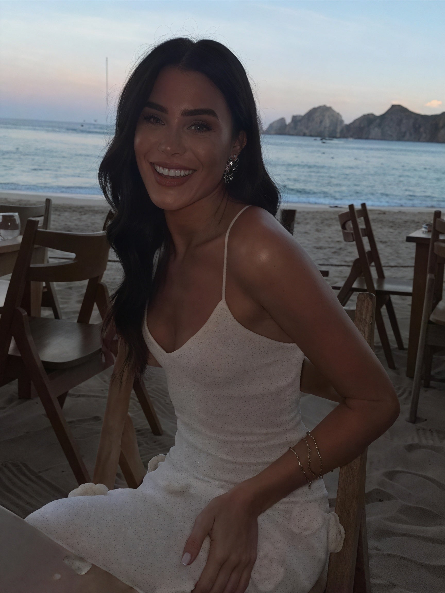 Damen Kleid Weiß Spaghettiträger Blumenapplikationen Elegant für Anlässe-83821-4a7a0131-12e0-4905-b913-633da5f9fae2