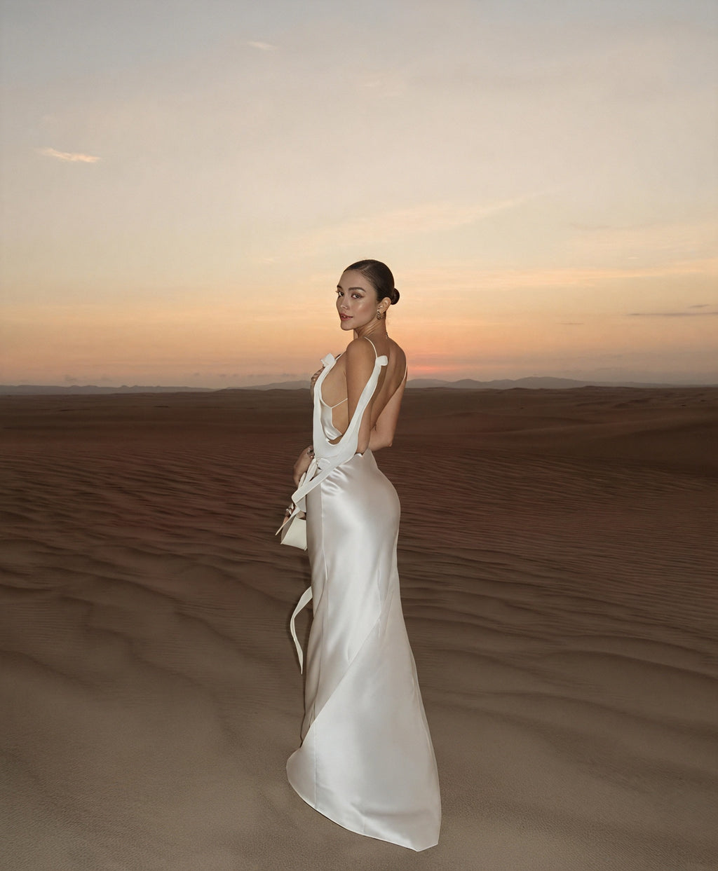 Damen Satin Maxikleid – Wasserfallausschnitt, Spaghettiträger, bodenlang-83831-0c573a94-b173-4b56-b78e-cddd8e619a1d