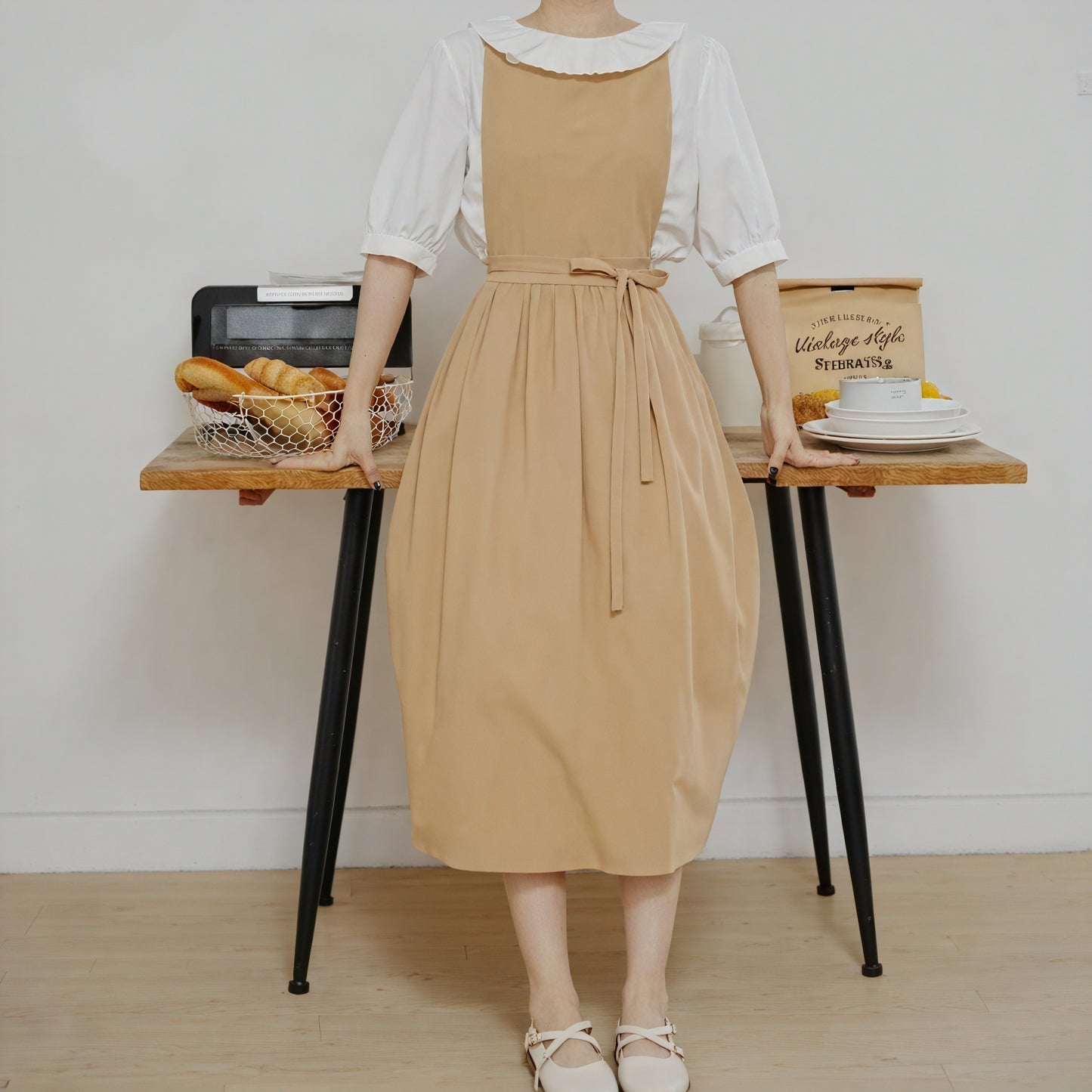Damen Kleid – Ärmellos, Taillengürtel, Taschen, Vielseitig-83947-27d712df-207e-4f04-835a-074b441f7e59