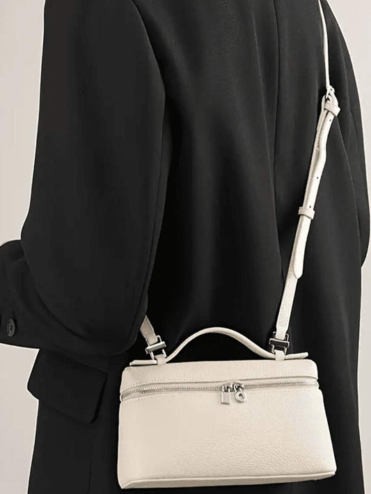 Strukturierte Handtasche mit Top-Griff