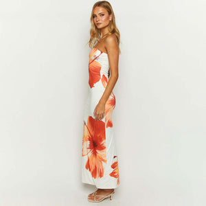 Damen Maxi-Kleid – Trägerlos, Blumenprint, Fließend, Kleidhaus-83497-8bd39f41-7b3b-4c31-b372-61c4b65cce48