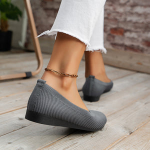 Elegante Strick-Ballerinas für jeden Tag