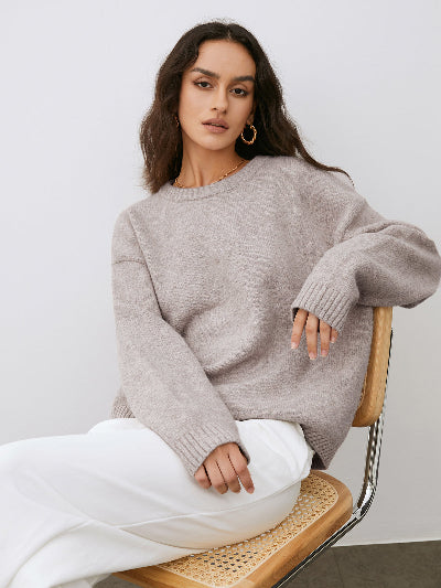 Zeitloser Wollmisch-Pullover Eirene | Elegant