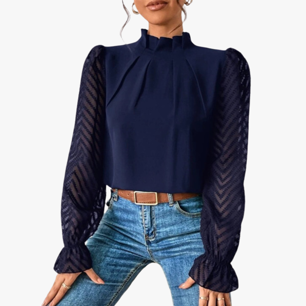 Elegante Bluse mit raffinierten Details