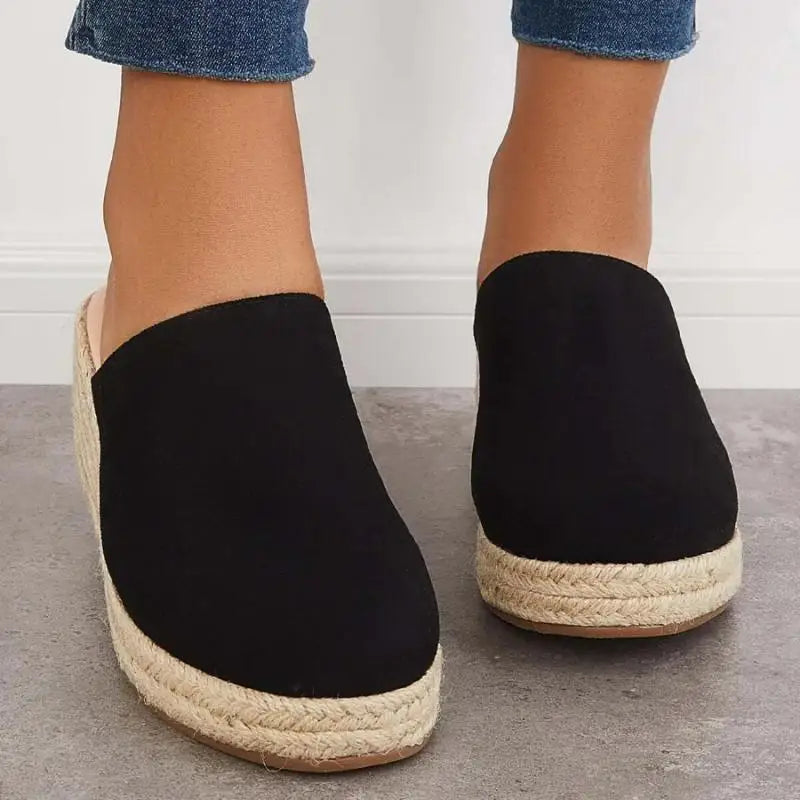 Damen Schuhe – Wildleder Keil-Espadrille, Slip-On Design, Sommer Stil-83367-9141cc36-8047-417d-a4d9-a27cb923c1b2