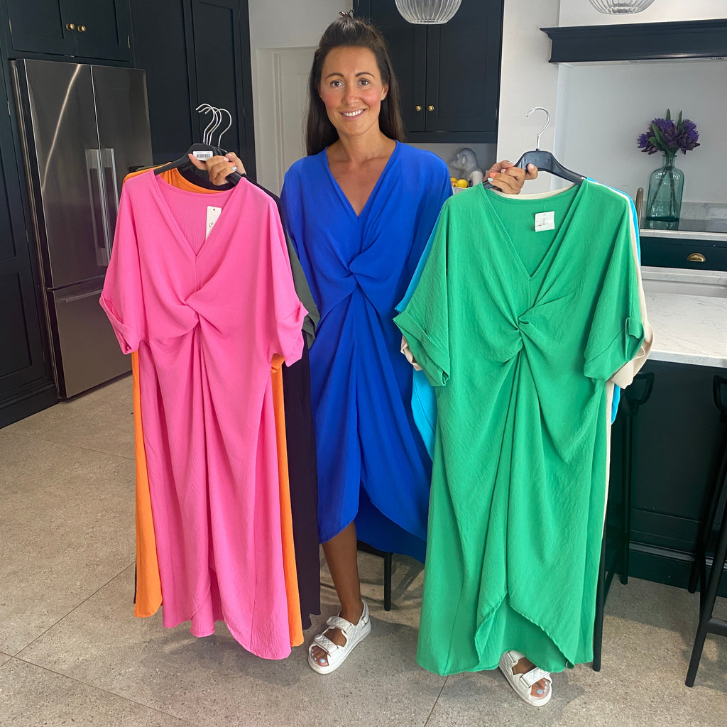 Tiffany Maxi Knot Dress - Blush Boutique Essex