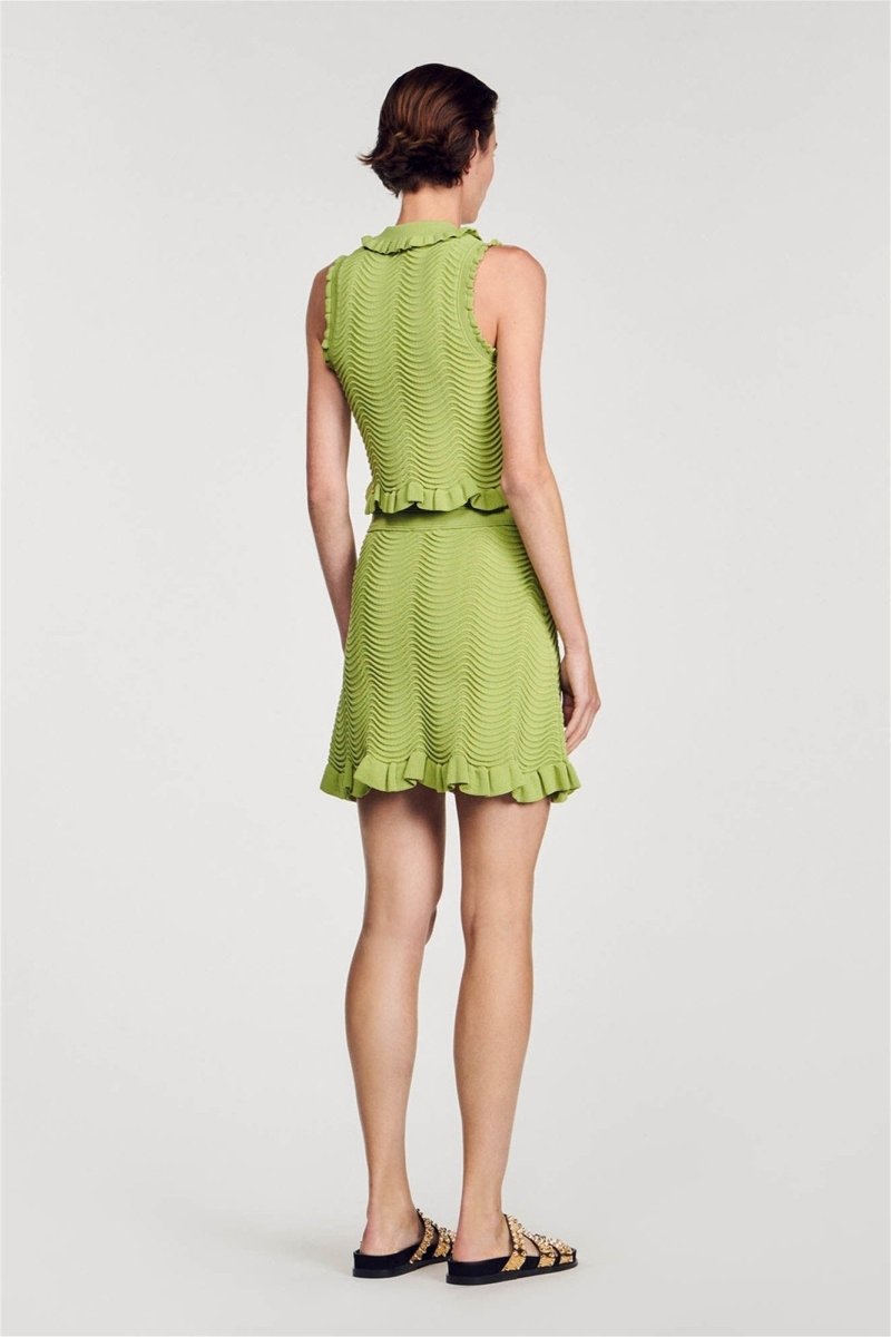 Retro-Chic Strick Set mit Rüschen