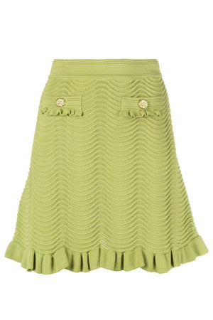 Retro-Chic Strick Set mit Rüschen