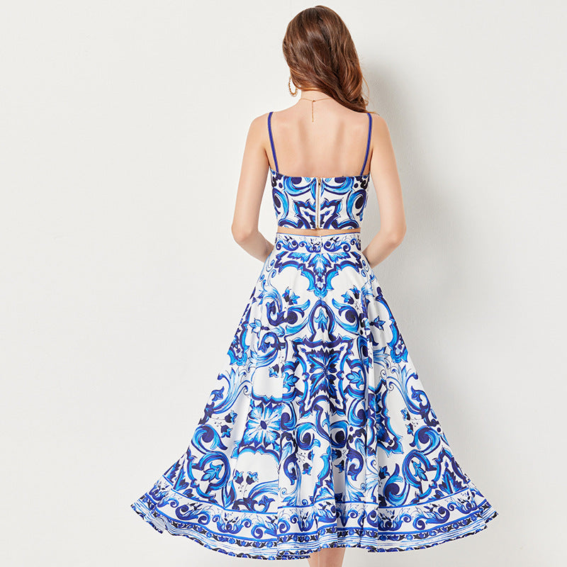 Elegantes zweiteiliges Set mit floralem Muster