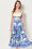 Elegantes zweiteiliges Set mit floralem Muster
