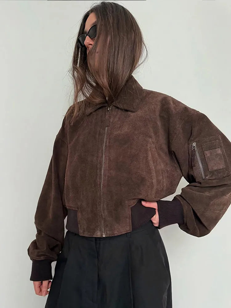 Leonie | Frauen Winter-Bomberjacke mit Reißverschluss - Elle Zürich