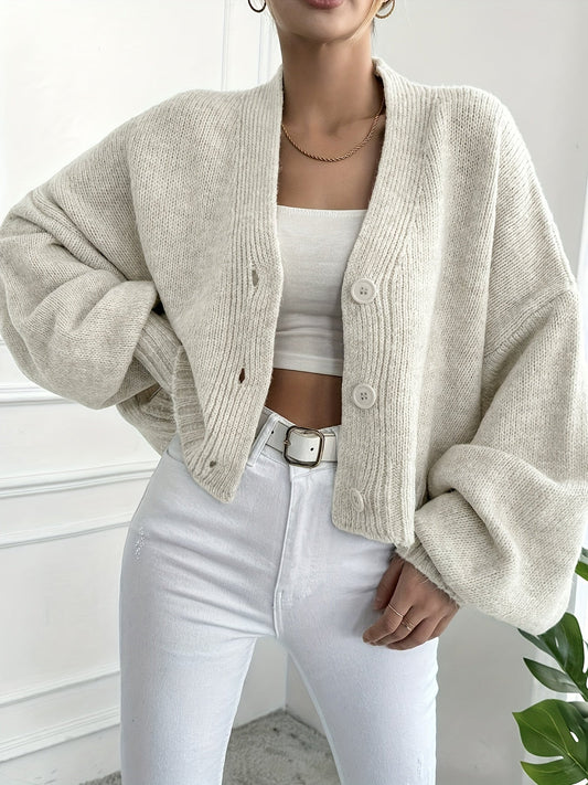 Damen Strickjacke – Klassisch, Knopfleiste, Langarm-74563-a29fe494-3f4f-4869-a062-c013fb47d458
