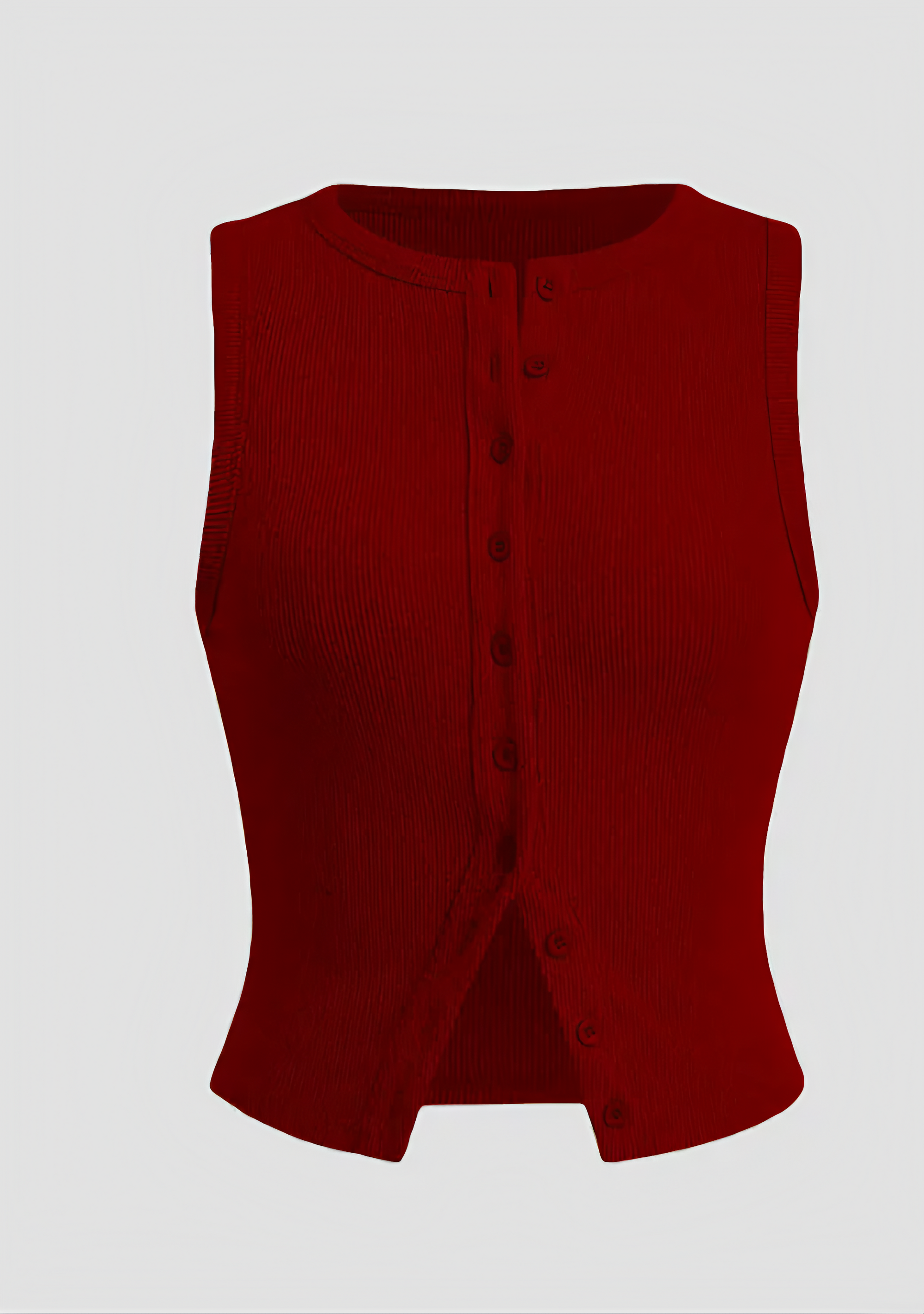 Damen Ärmelloses Rippstrickkleid mit Knopfleiste – Vielseitig-83523-ac78051f-b36e-4f5a-825e-c6f4422af776