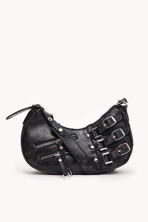 Statement Handtasche mit Schnallen Details