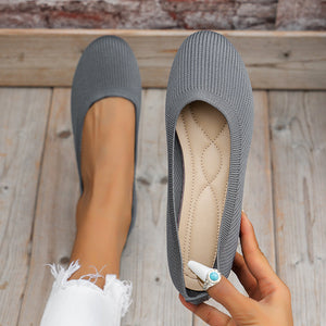 Elegante Strick-Ballerinas für jeden Tag