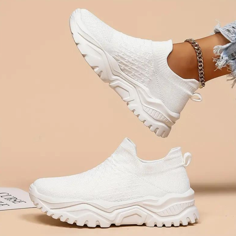 Atmungsaktive Slip-On Strick Sneaker