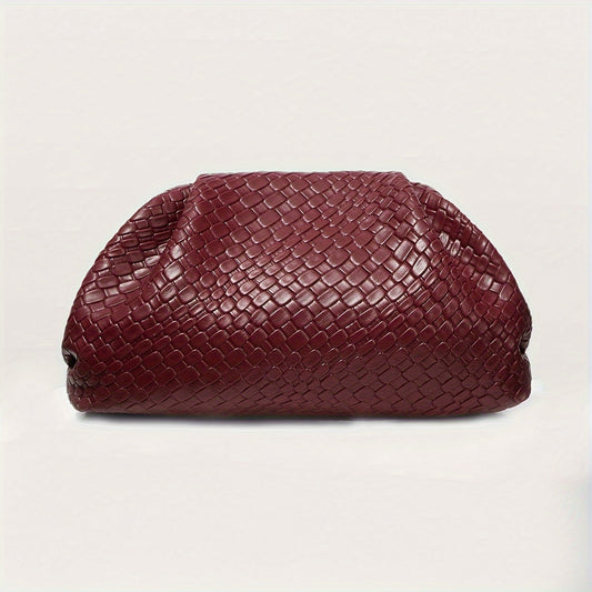 Elegante Clutch mit gewebter Textur