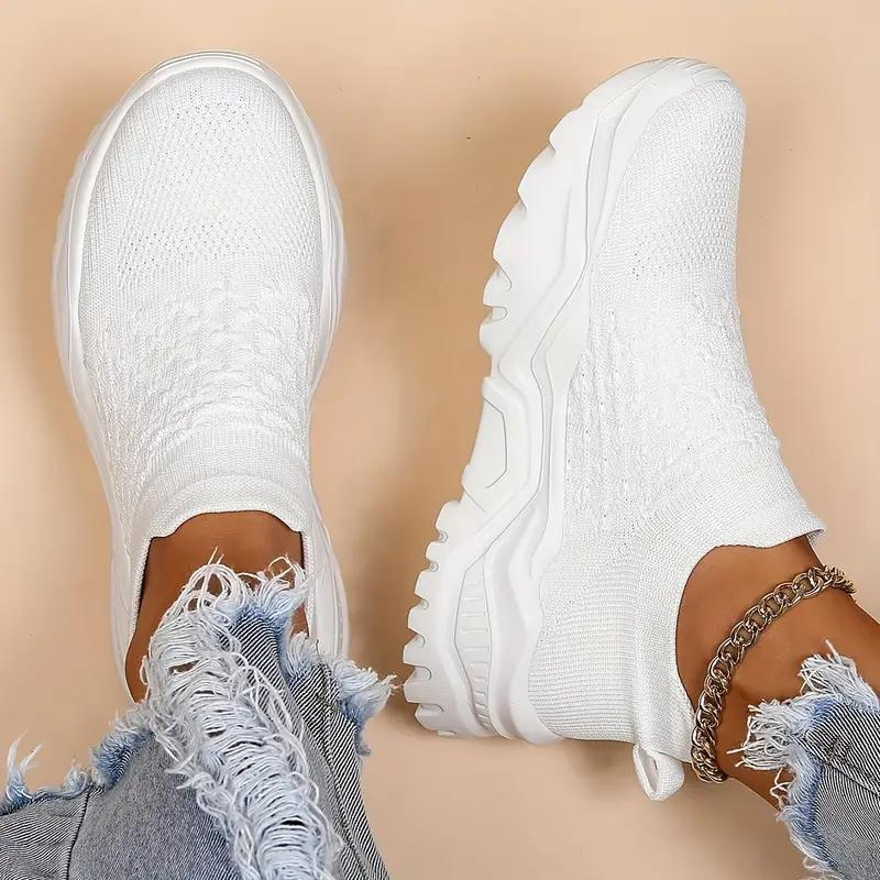 Atmungsaktive Slip-On Strick Sneaker