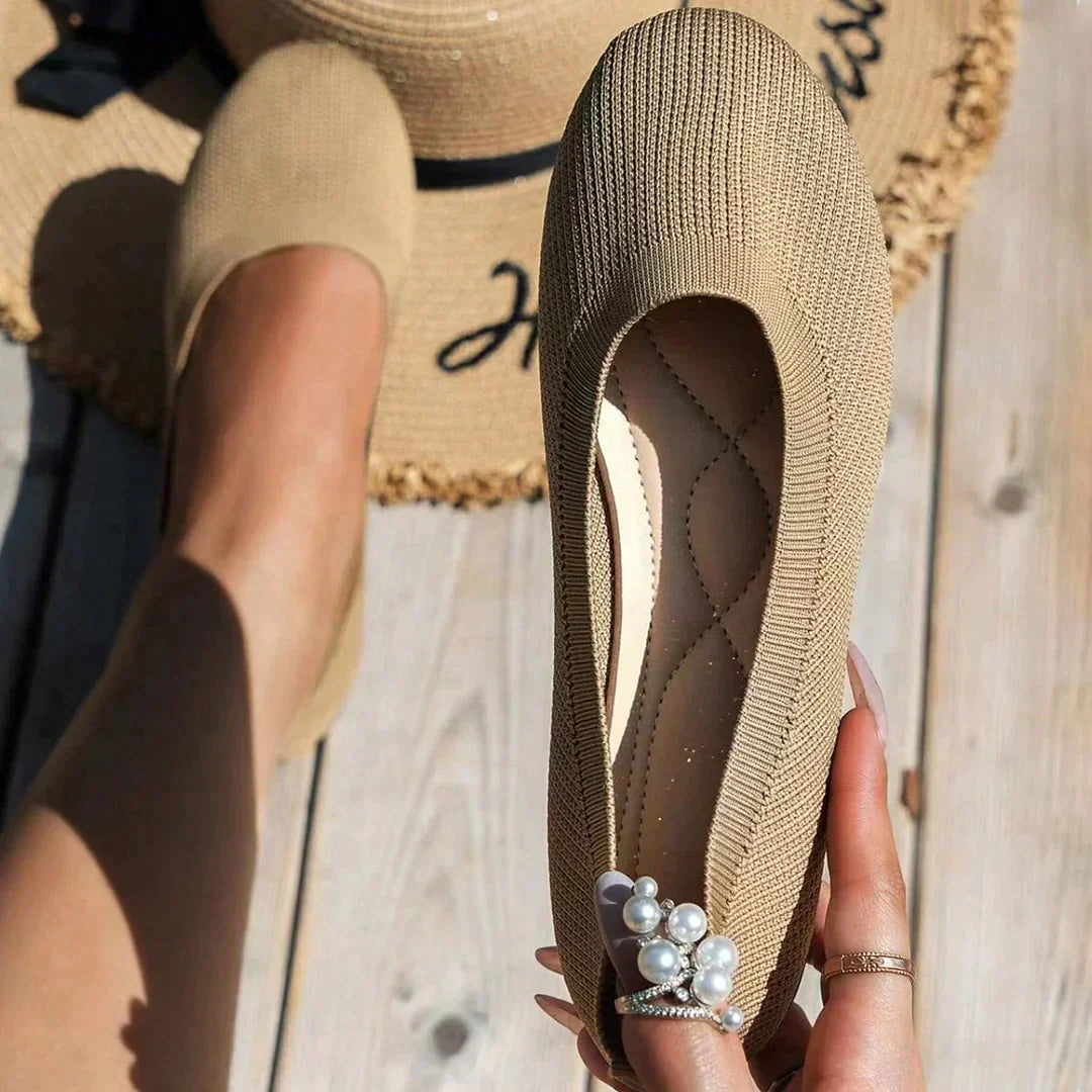 Elegante Strick-Ballerinas für jeden Tag