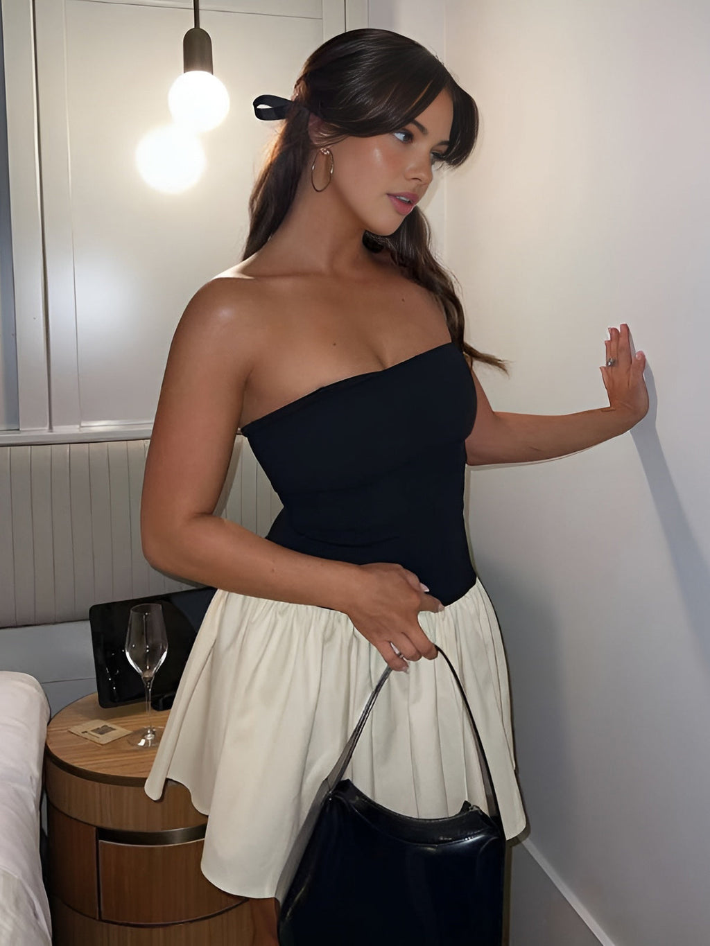 Trägerloses Minikleid für Damen – Schlichtes Design, Sommerlich, Vielseitig, Jugendlich Elegant-81474-d943a59e-5054-4656-a16f-a26d7be2a7f2