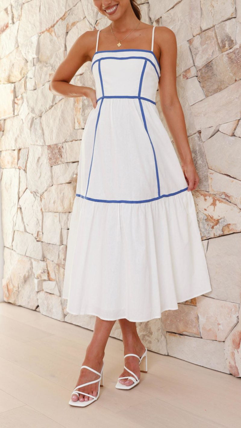 Sommerliches Kleid mit zarten Trägern