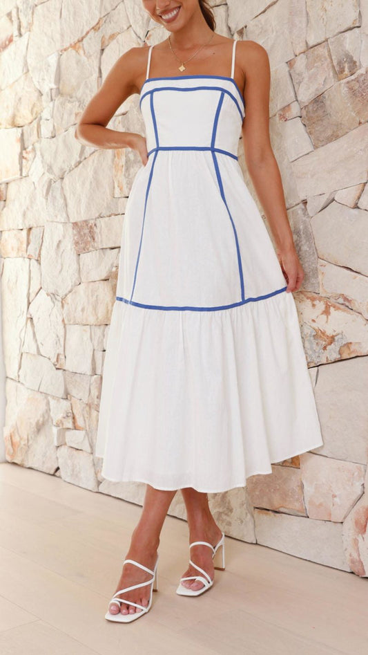 Sommerliches Kleid mit zarten Trägern