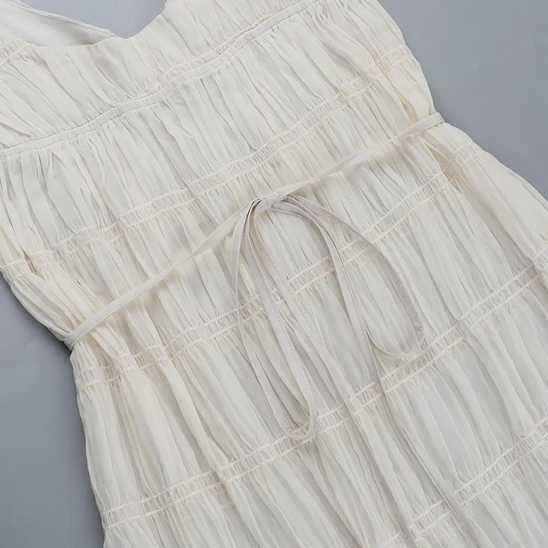 Damen Maxi-Kleid mit Spaghettiträgern, Plissiert, Fließend-83811-df4d0730-230a-45e1-8910-9d1edfb2ba36