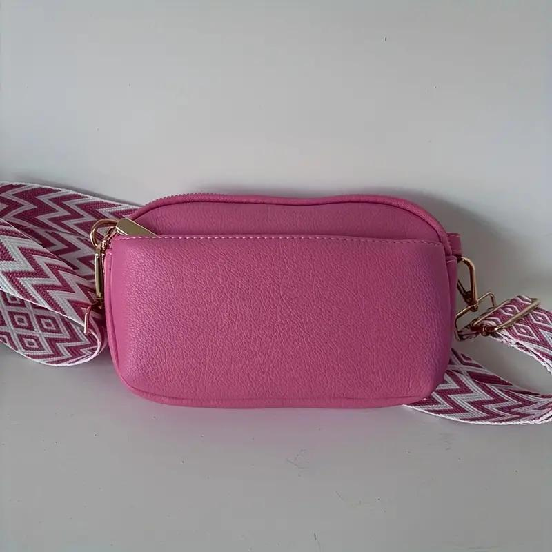 Moderne Crossbody Handtasche mit Musterriemen