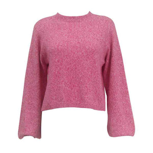 Texturierter Pullover mit Glockenärmeln