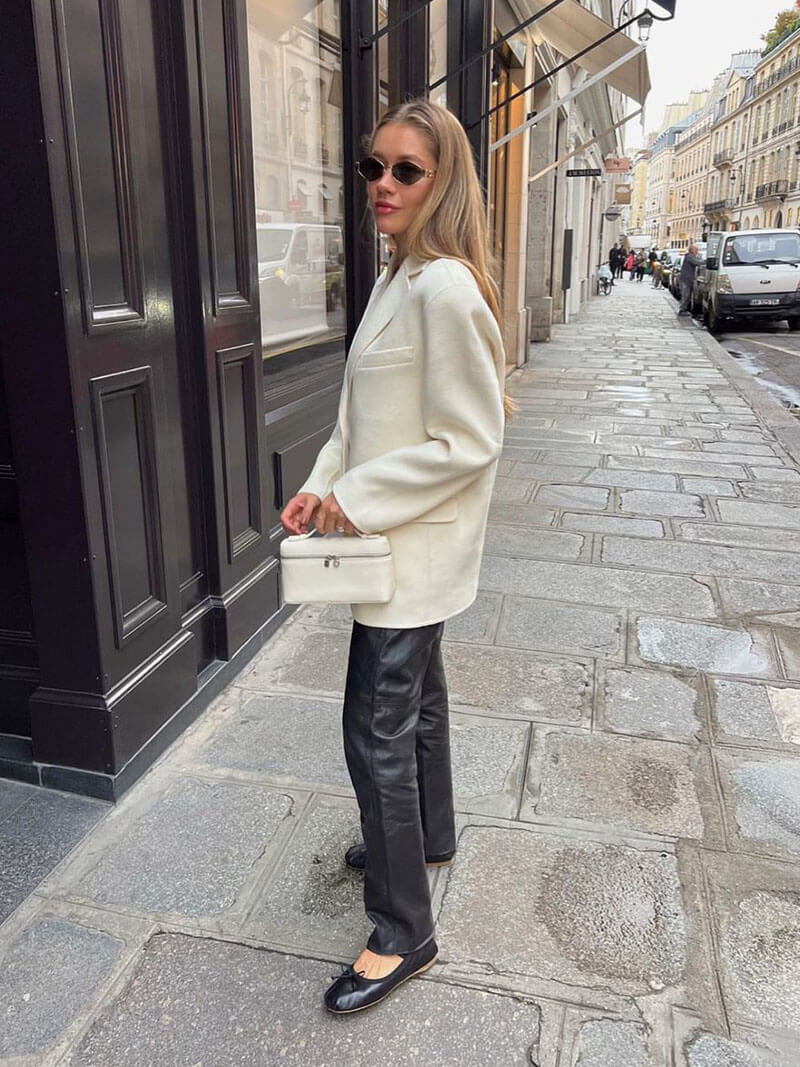 Strukturierte Handtasche mit Top-Griff