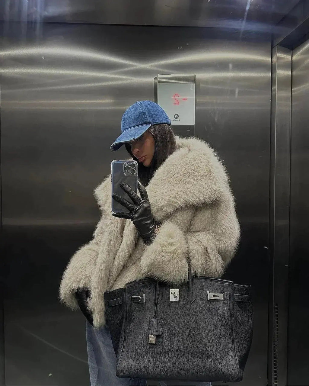 Ladies Faux Fur Jacket - Olivia-XS-The Livary