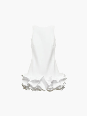 Verspieltes Mini-Kleid mit Rüschensaum
