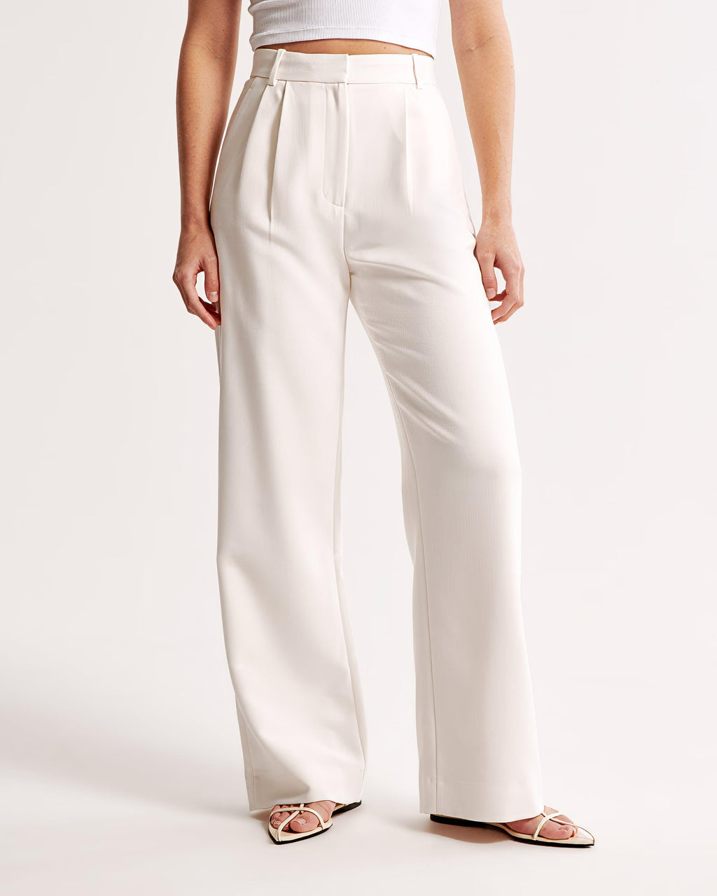 Zara | High Waist Pleated Leg Trousers with Tailored Fit - Image 12