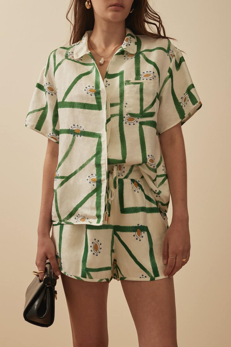 Gemusterte Loungewear Set