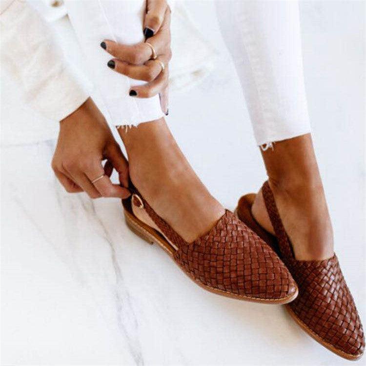 Woven Slingback Schuhe für jeden Anlass